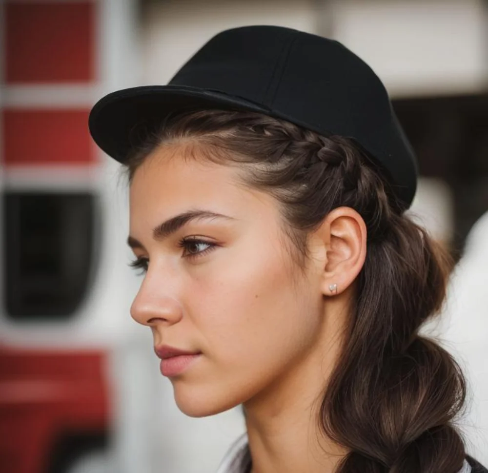 baseball cap hairstyles