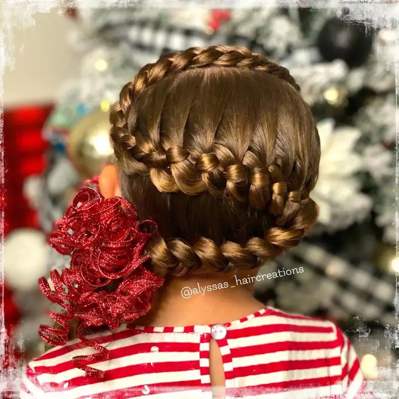 christmas hairstyles for kids