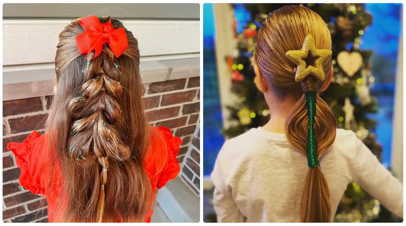 christmas hairstyles for kids