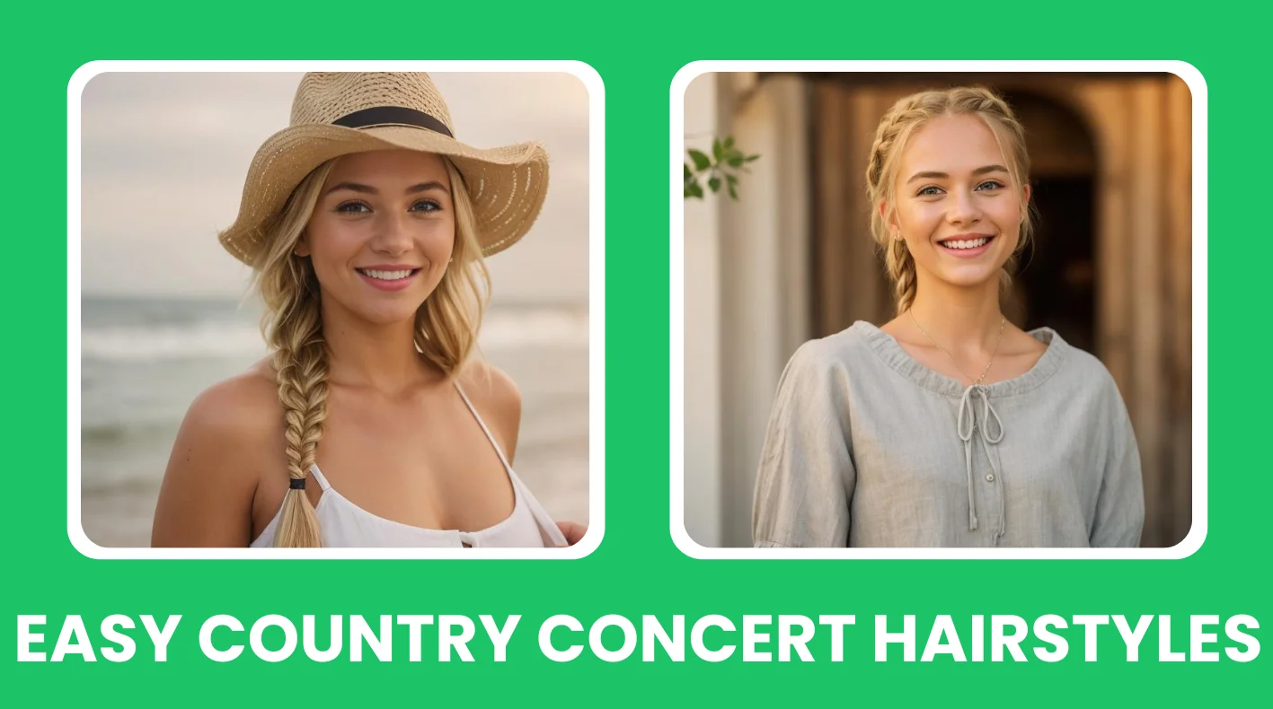 country concert hairstyles