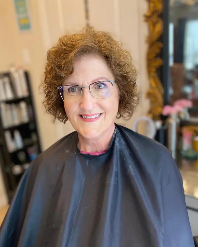 Curly Bobs for Older Women