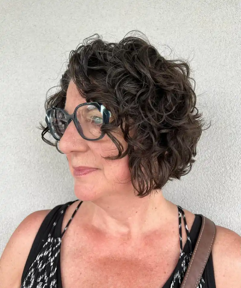 Curly Bobs for Older Women