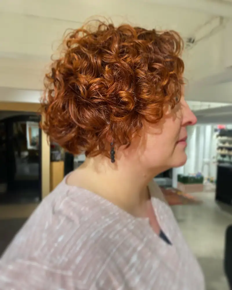 Curly Bobs for Older Women