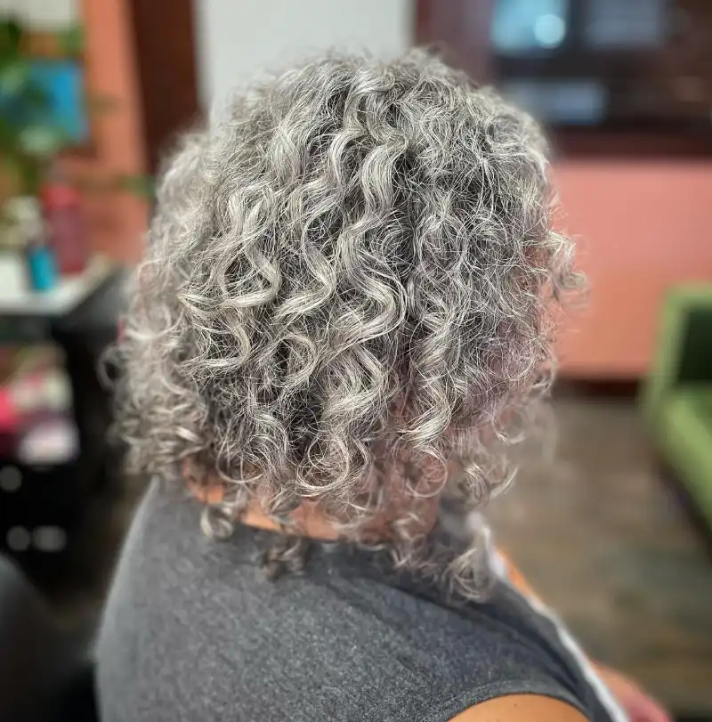 Curly Bobs for Older Women