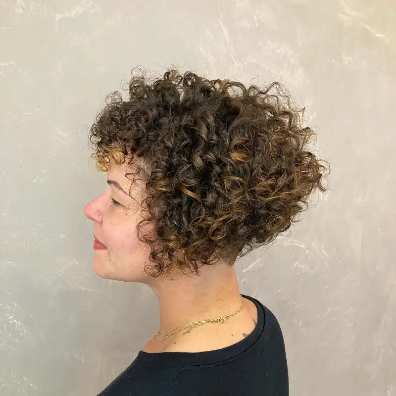 Curly Bobs for Older Women