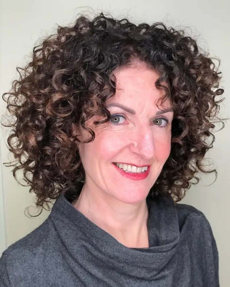 Curly Bobs for Older Women