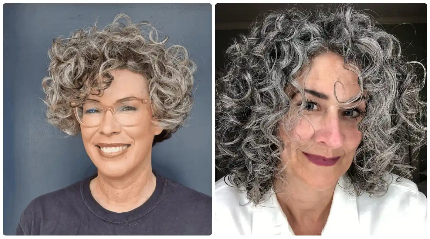 curly haircut for women over 70