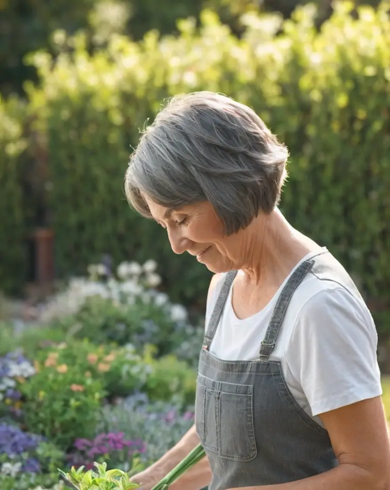 Gray Bob Hairstyles for Older Women