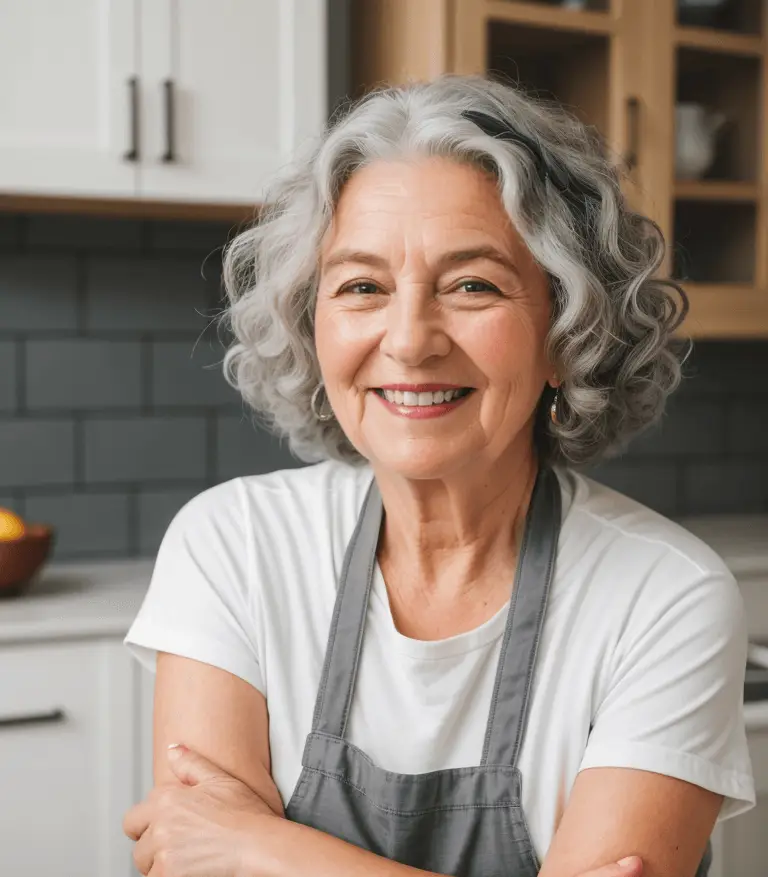 Gray Hairstyle for Women Over 70