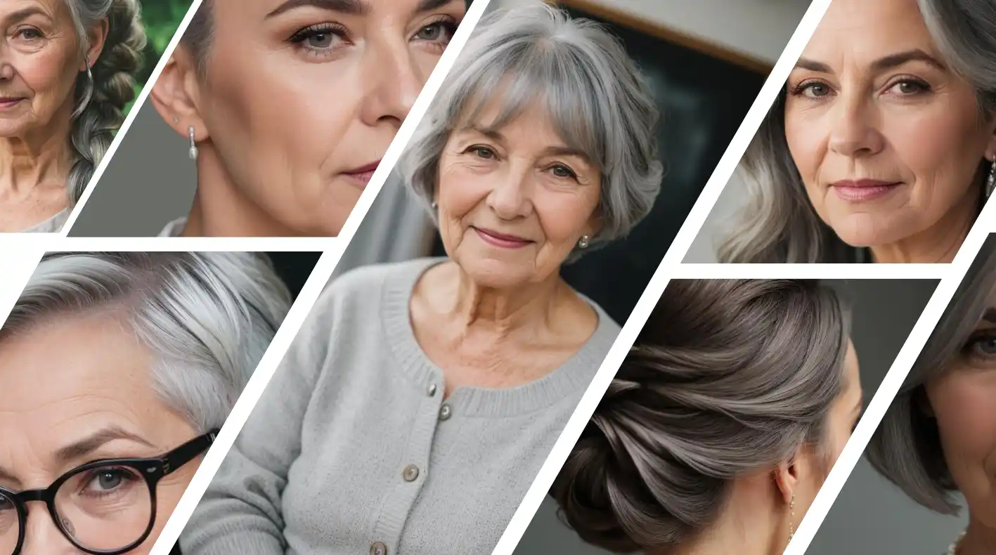 Gray Hairstyles for Women Over 70