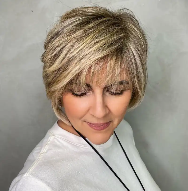 Haircuts for women over 70 with bangs