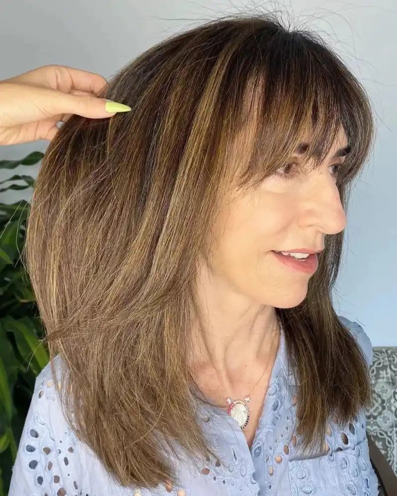 Haircuts for women over 70 with bangs