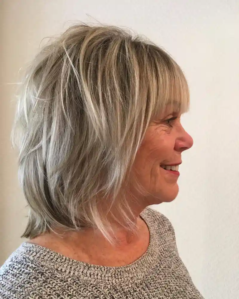 Haircuts for women over 70 with bangs