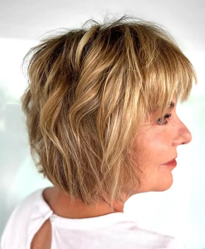 Haircuts for women over 70 with bangs