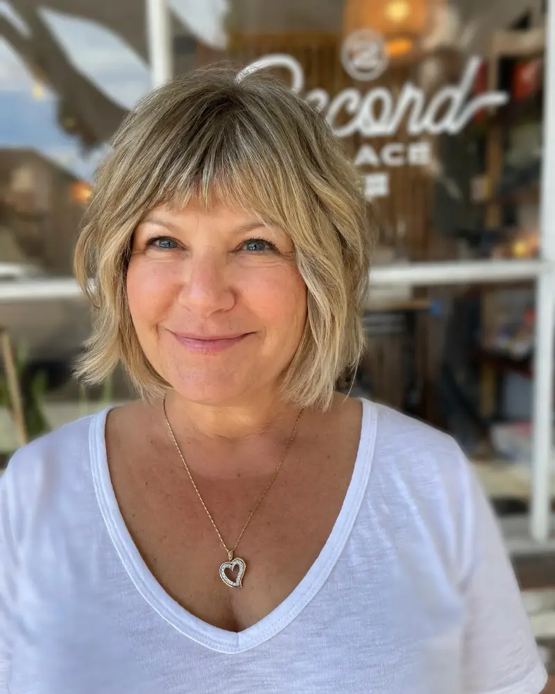 Haircuts for women over 70 with bangs