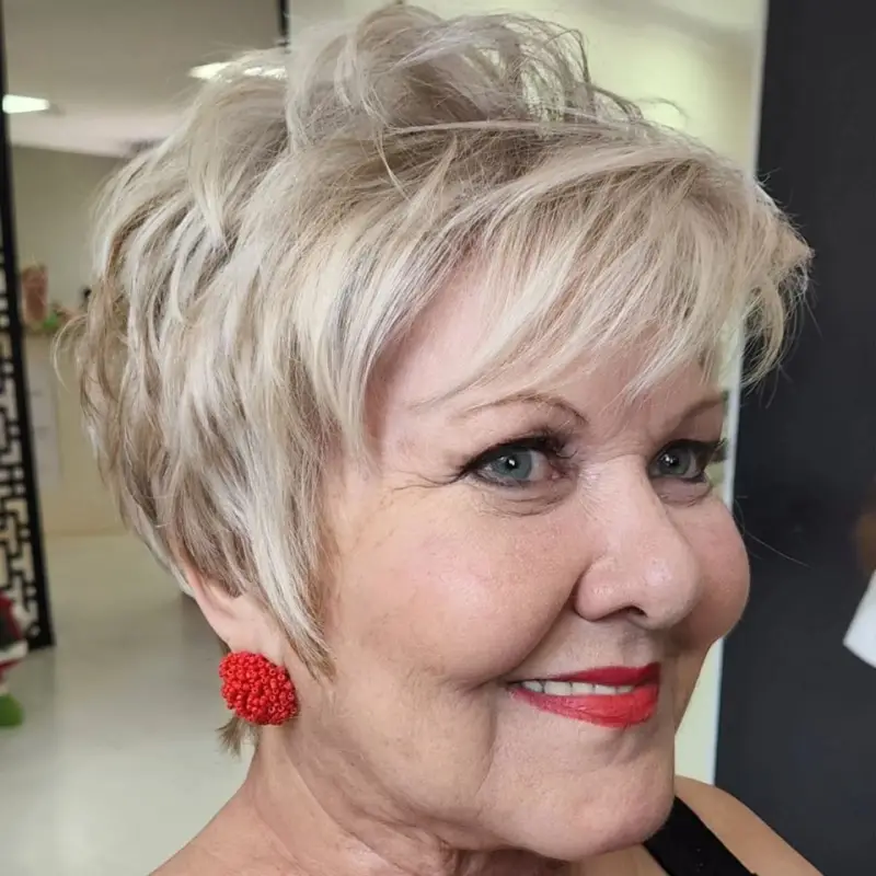 Haircuts for women over 70 with bangs