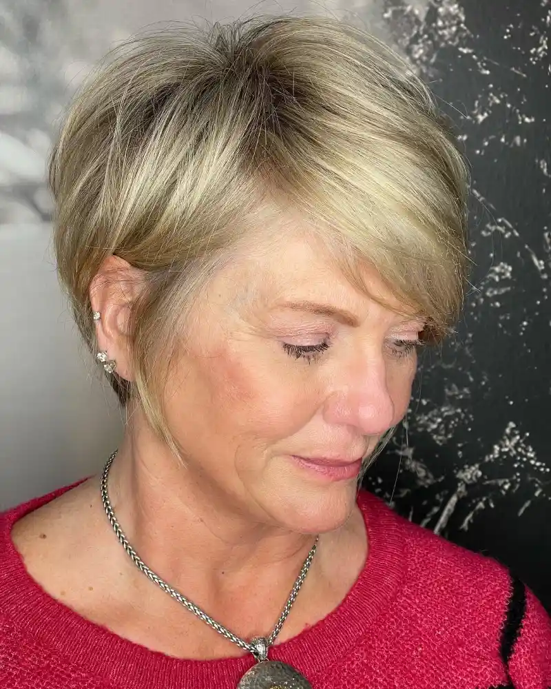 Haircuts for women over 70 with bangs