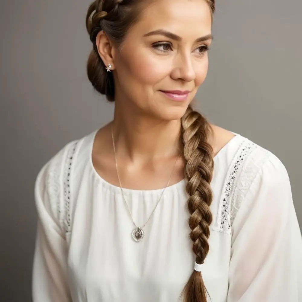 long hairstyle for women over 50