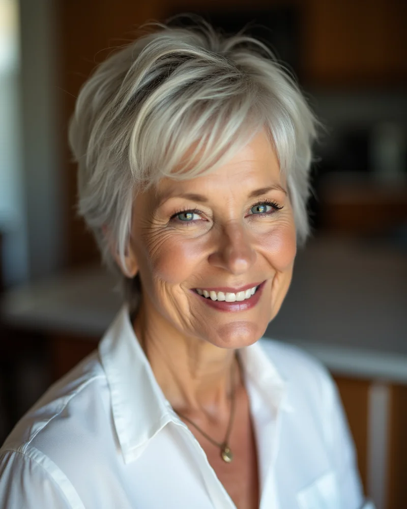 low maintenance short haircuts for older women