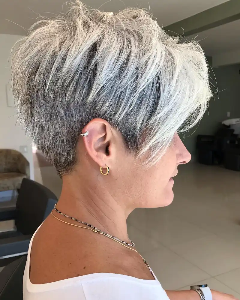 low maintenance short haircuts for older women