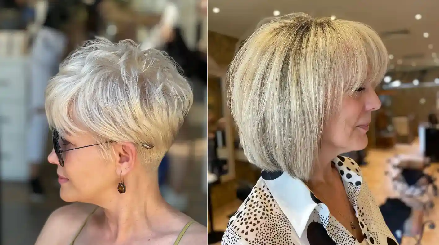 low maintenance short haircuts for older women