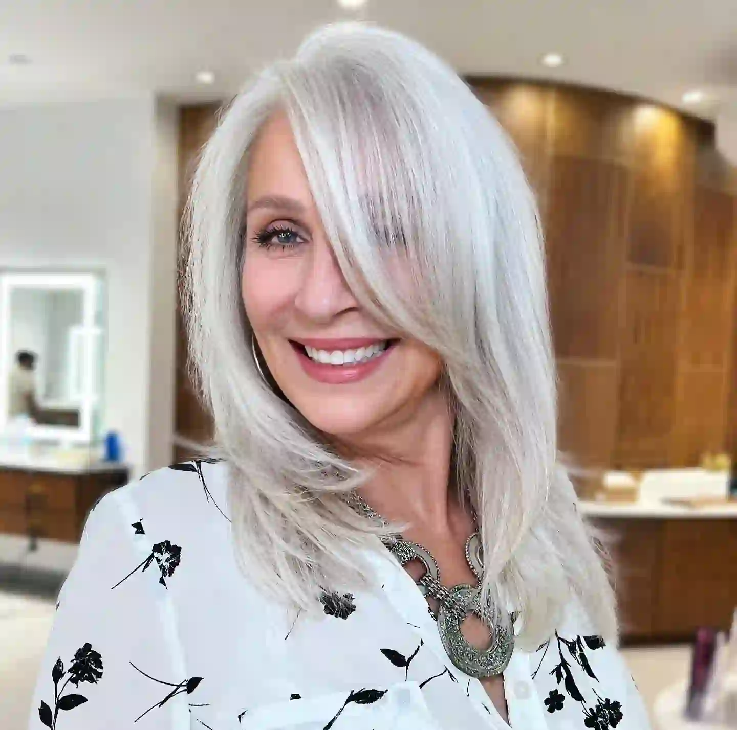 Elegant Medium Length Haircuts for Women Over 50