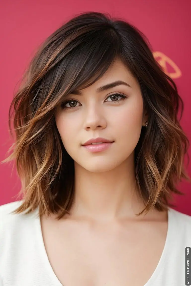 medium length layered haircuts