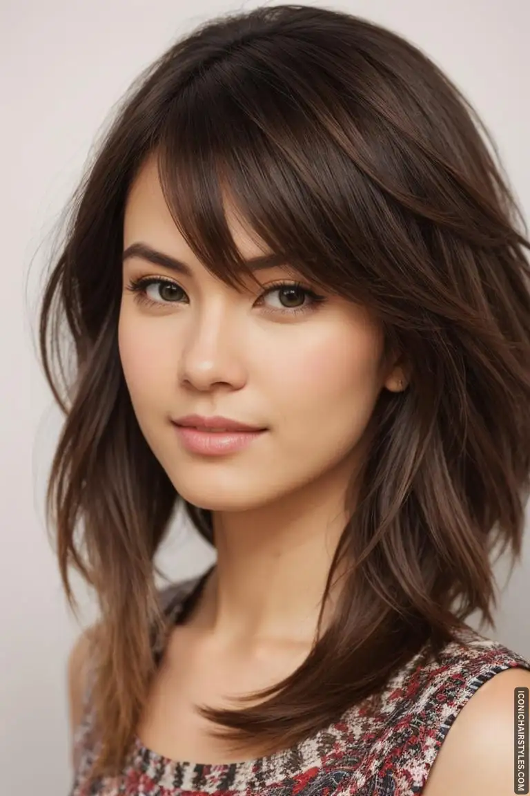 medium length layered haircuts