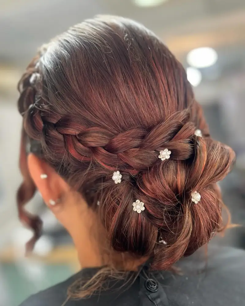 prom hairstyle for medium length hair