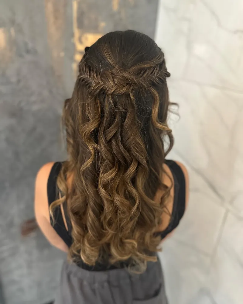 prom hairstyle for medium length hair