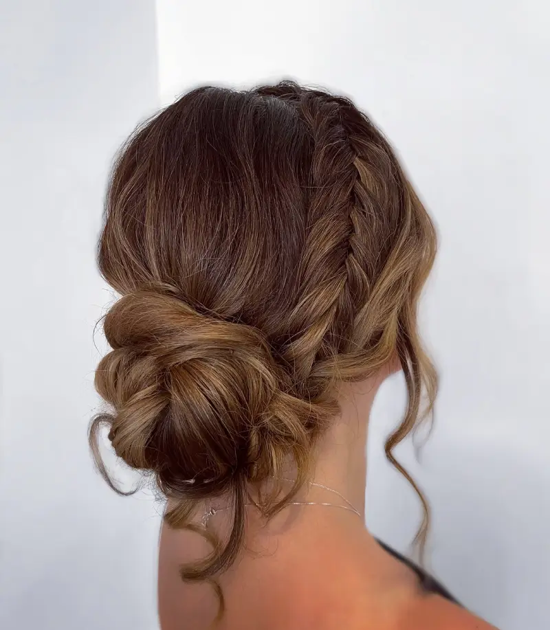 prom hairstyle for medium length hair