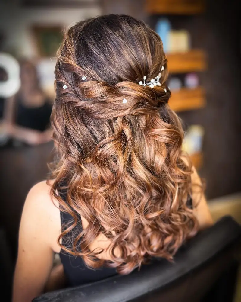 prom hairstyle for medium length hair