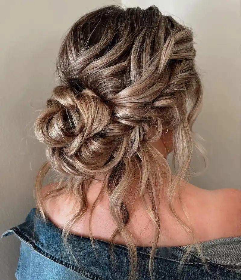 prom hairstyle for medium length hair