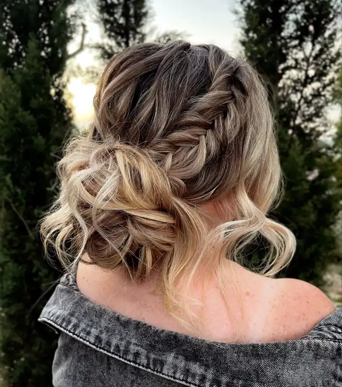 prom hairstyle for medium length hair