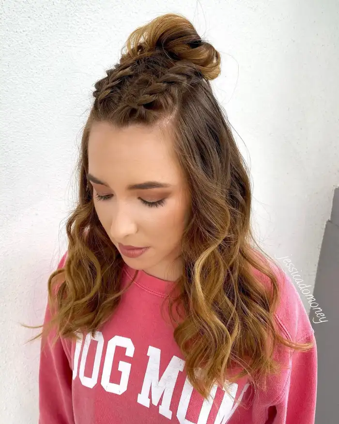 prom hairstyle for medium length hair