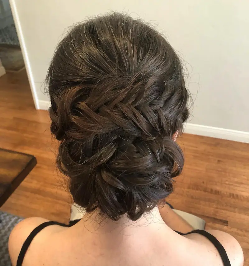 prom hairstyle for medium length hair