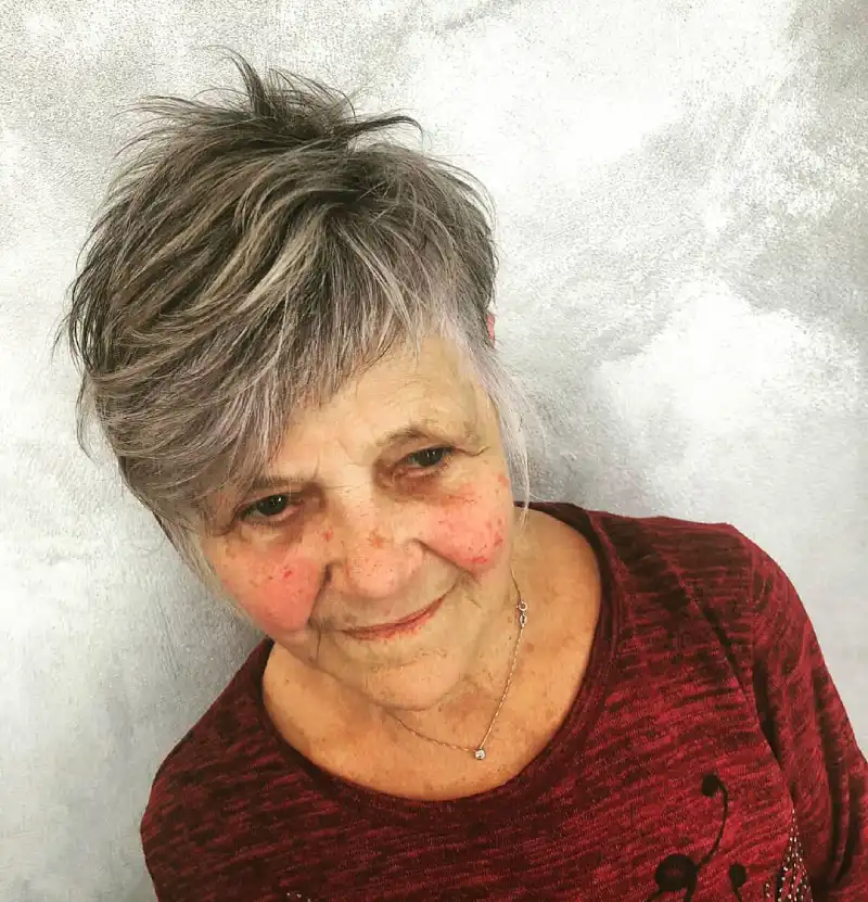 Short Gray Hairstyles for Women Over 60