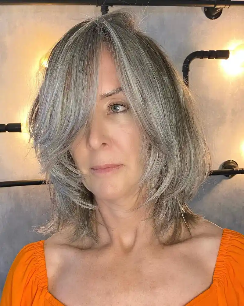 Short Gray Hairstyles for Women Over 64