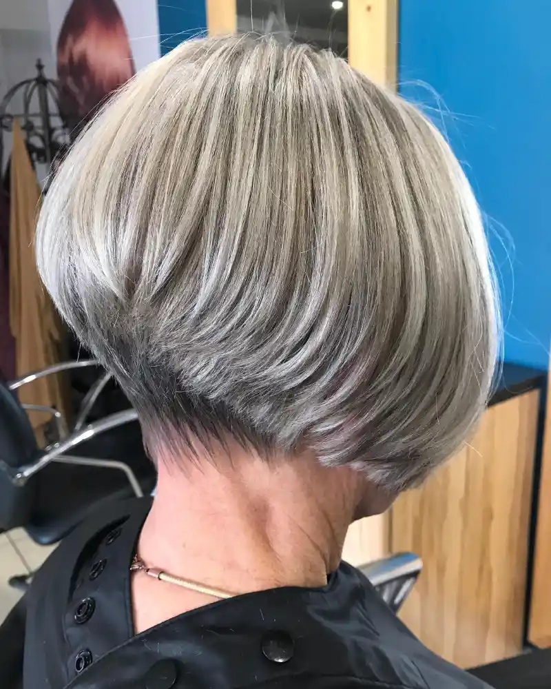 Short Gray Hairstyles for Women Over 69