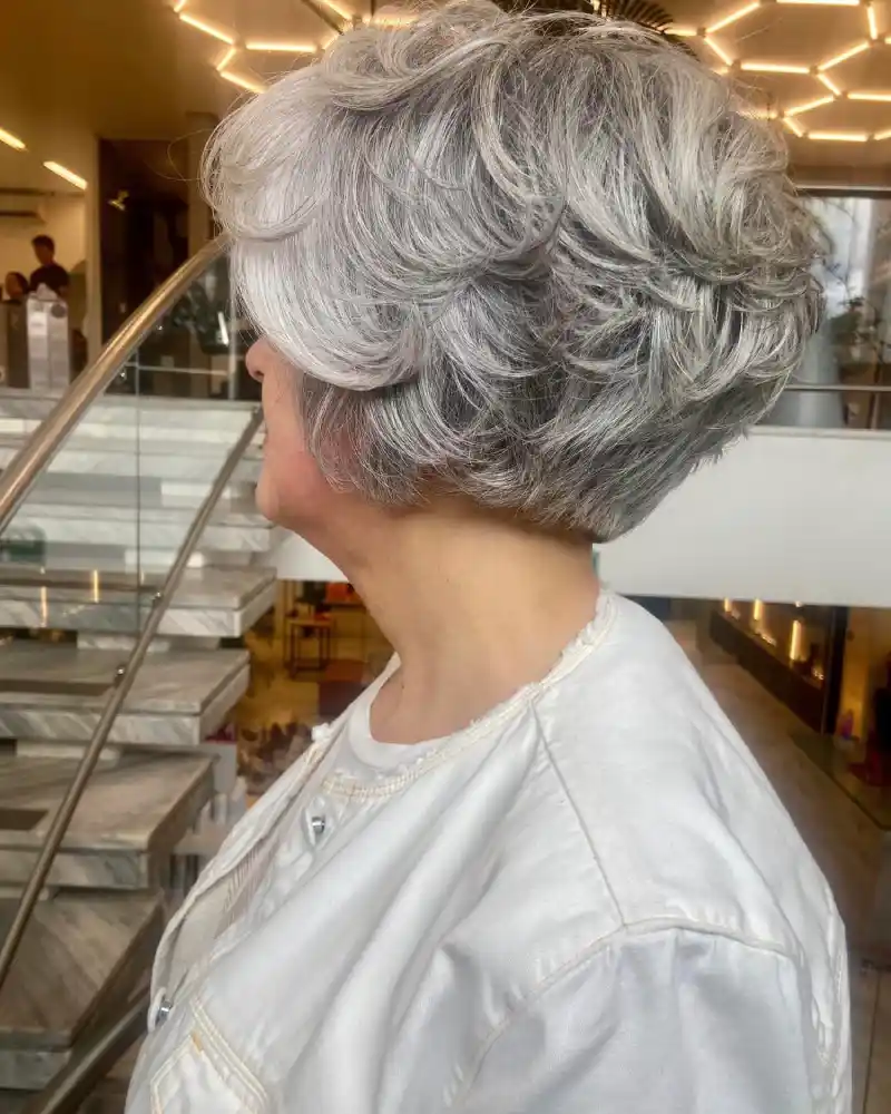 Short Gray Hairstyles for Women Over 70