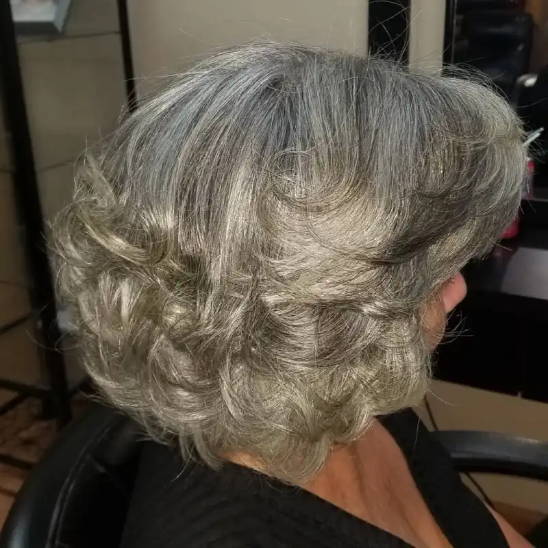 Short Gray Hairstyles for Women Over 74