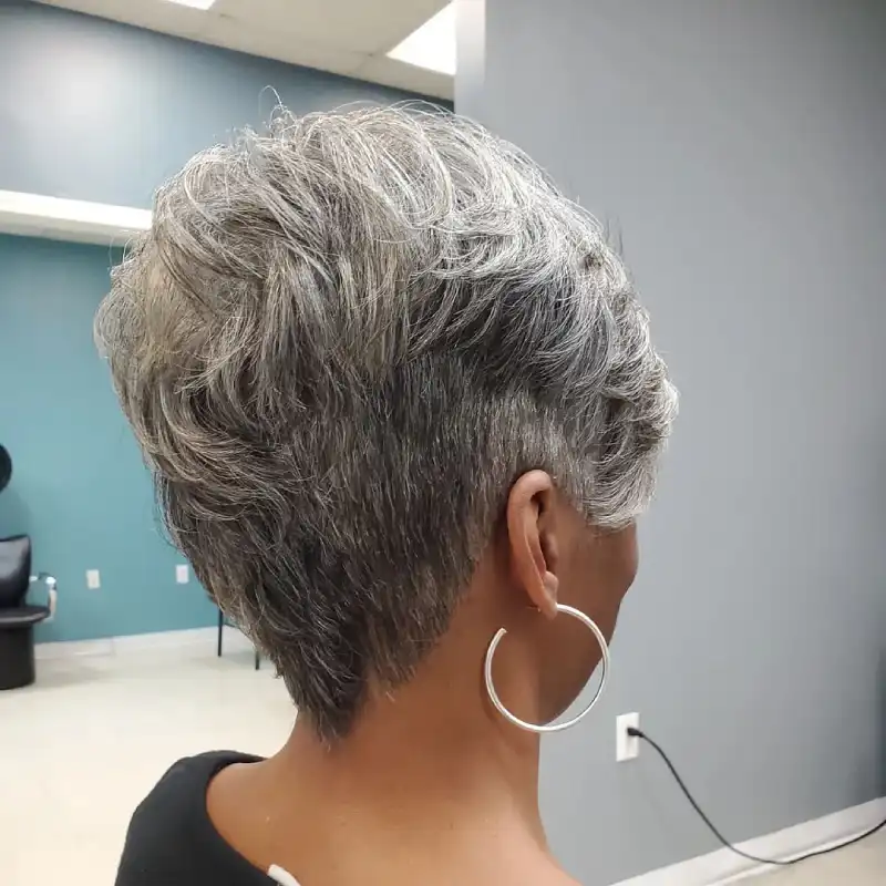 Short Gray Hairstyles for Women Over 56