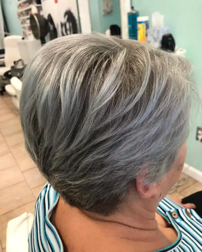 Short Gray Hairstyles for Women Over 57