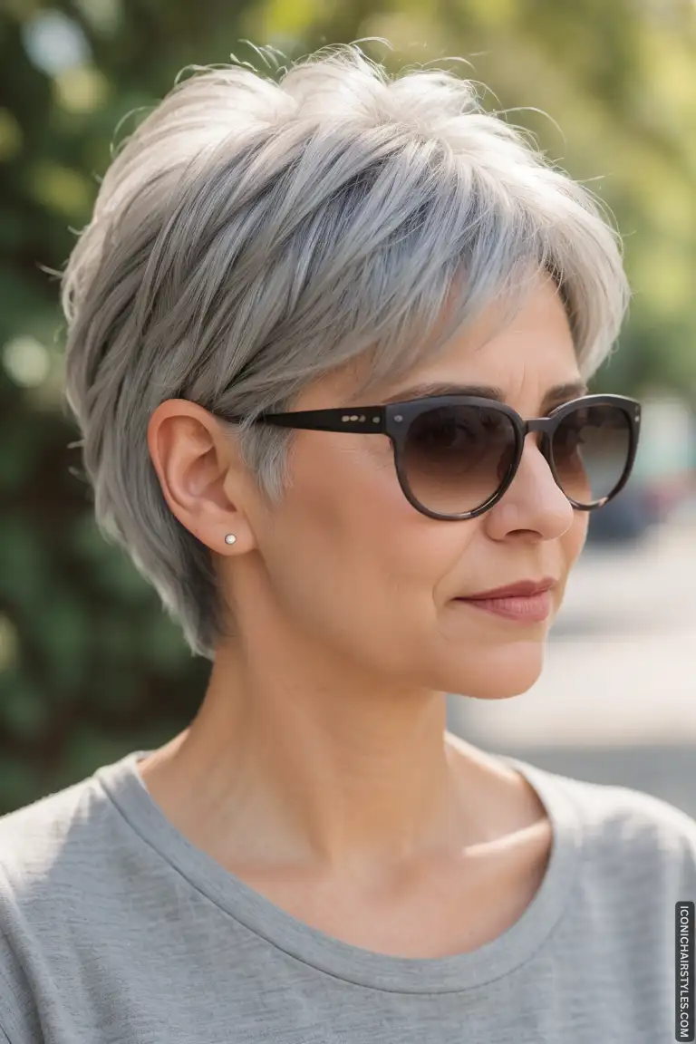 Pixie Cuts For Gray Hair