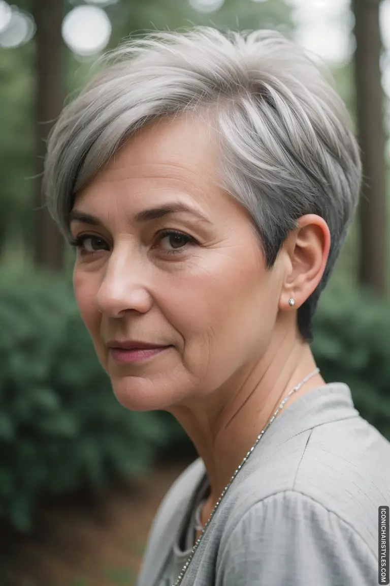 Pixie Cuts For Gray Hair