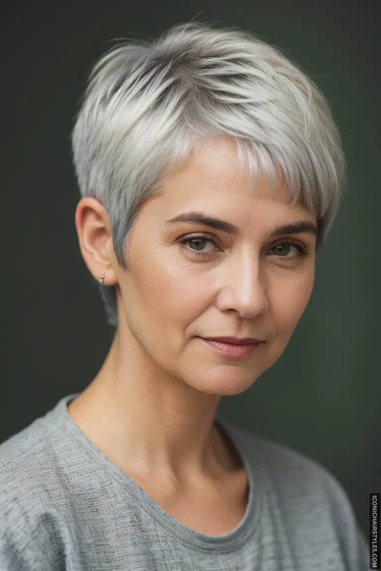 Pixie Cuts For Gray Hair