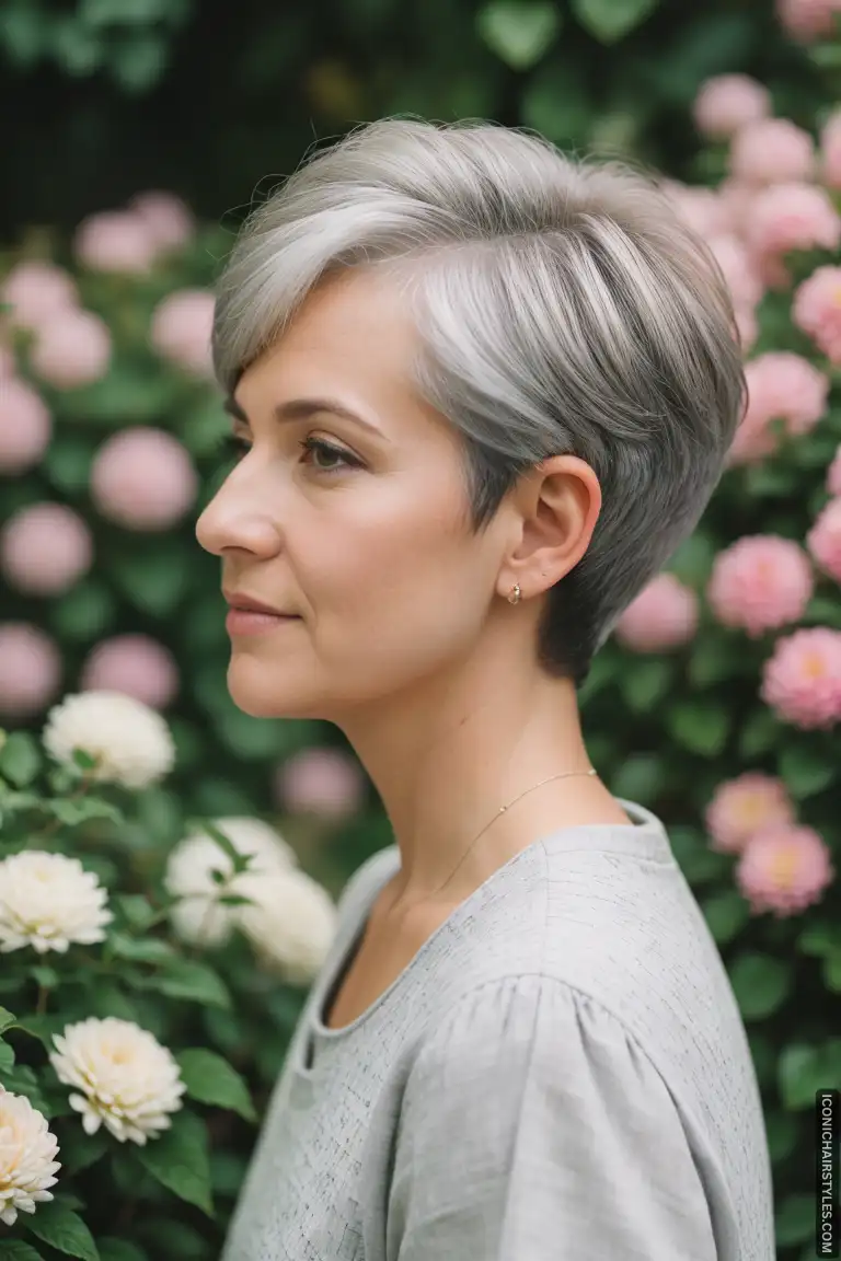 Pixie Cuts For Gray Hair