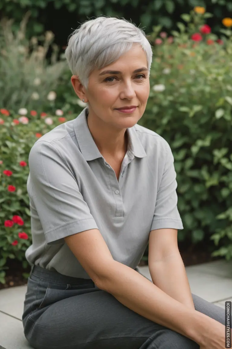 Pixie Cuts For Gray Hair