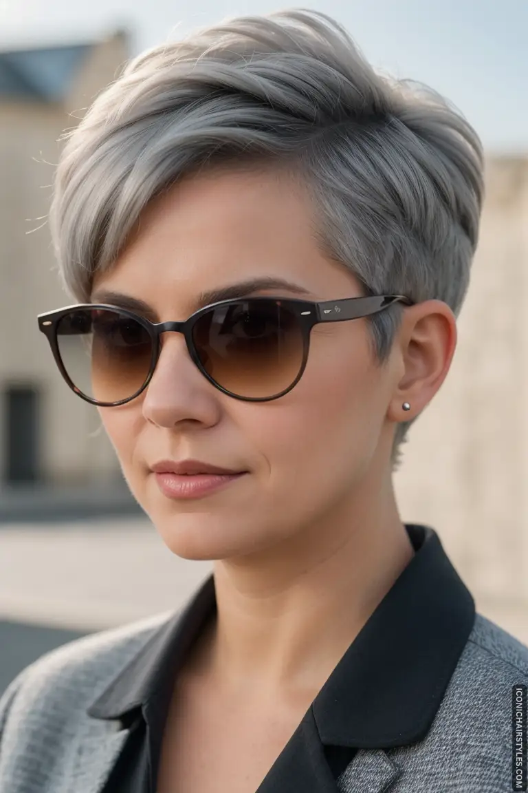 Pixie Cuts For Gray Hair