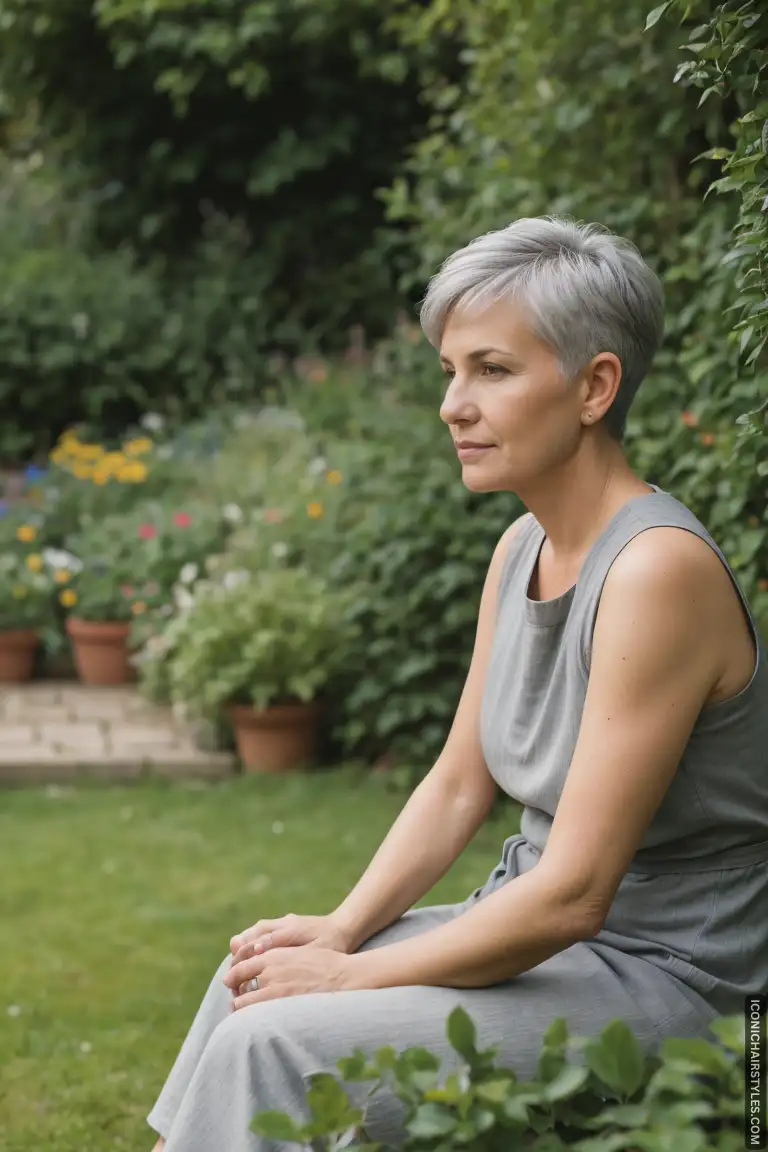 Pixie Cuts For Gray Hair